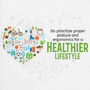 Ergonomics-Do & Don't for Healthy lifestyle template