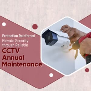 CCTV Camera Maintenance promotional template