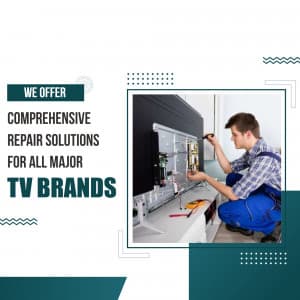 T V  Repair Service banner