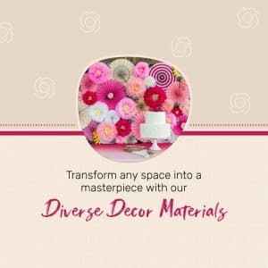 Decoration Material marketing post