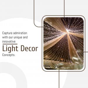 Light Decoration business flyer