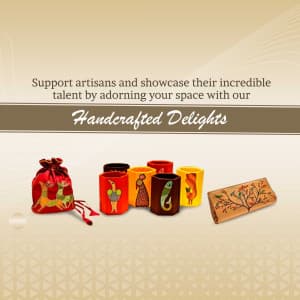 Handicrafts promotional poster