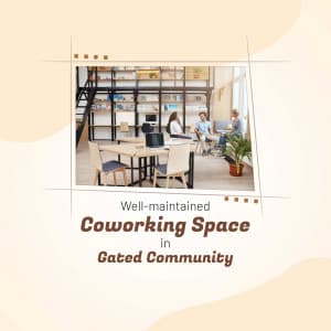 Co Working Space business flyer