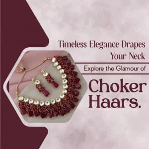 Necklace business flyer