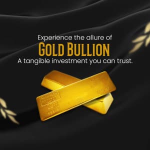 Gold Bullion promotional template