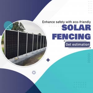 Solar Fence business post