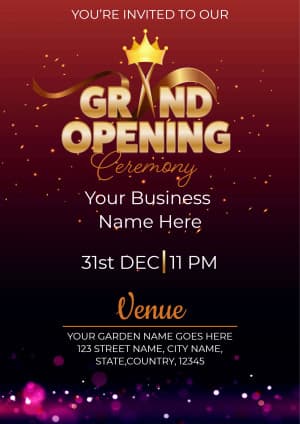 Grand Opening  (Invitation) Instagram flyer