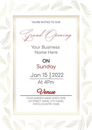 Grand Opening  (Invitation) greeting image