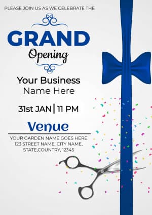 Grand Opening  (Invitation) marketing poster