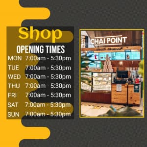 Opening Hours creative template