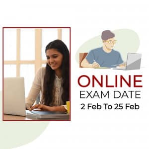 Exam Date facebook template