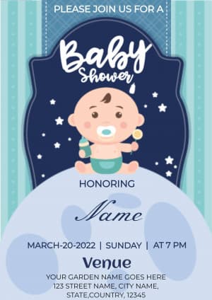 Baby Shower marketing poster