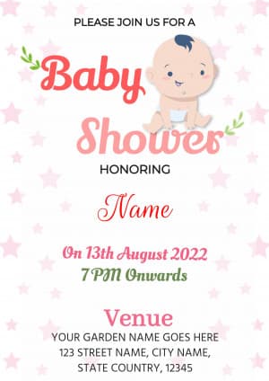 Baby Shower creative template