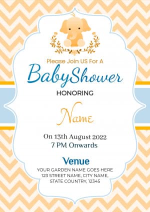 Baby Shower Social Media poster