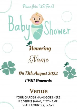 Baby Shower poster Maker