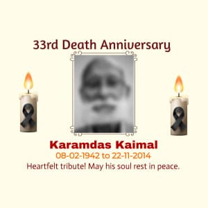 Death Anniversary custom template