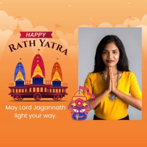 Rath Yatra Templates Social Media poster