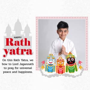 Rath Yatra Templates Facebook Poster