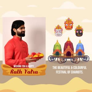 Rath Yatra Templates Instagram Post template