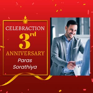 Work Anniversary Instagram flyer