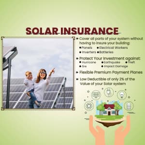 Solar Insurance Instagram Post template