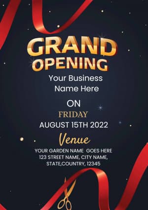 Grand Opening  (Invitation) creative template