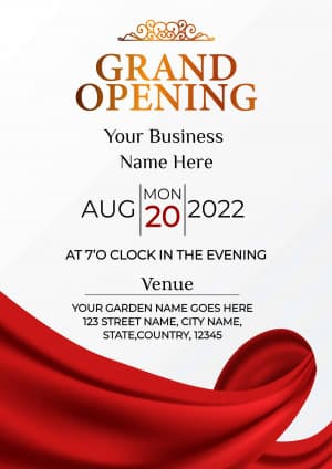 Grand Opening  (Invitation) Instagram Post template