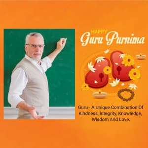 Guru Purnima Template greeting image