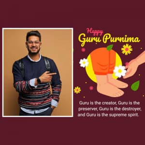 Guru Purnima Template Facebook Poster