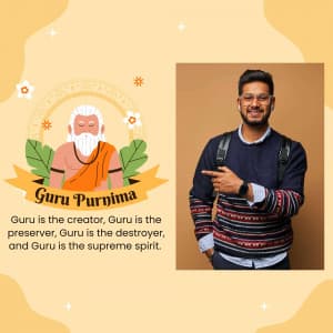 Guru Purnima Template marketing poster