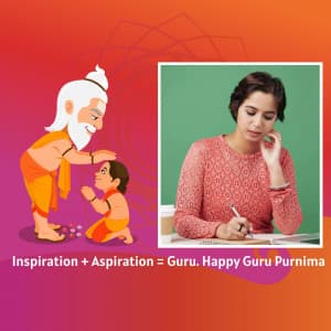 Guru Purnima Template advertisement template