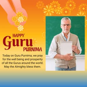 Guru Purnima Template Instagram Post template