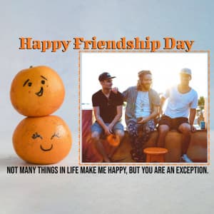 Friendship Day Wishes Template marketing poster