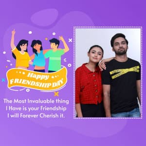 Friendship Day Wishes Template marketing flyer