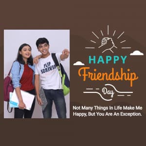 Friendship Day Wishes Template Social Media poster