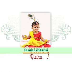 Janmashtami Kids Photo Wishes ad template