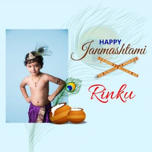 Janmashtami Kids Photo Wishes marketing flyer