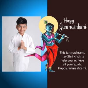 Janmashtami Kids Photo Wishes poster