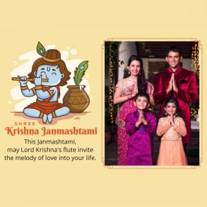 Janmashtami Kids Photo Wishes Instagram banner