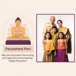 Paryushana Wishes Templets flyer