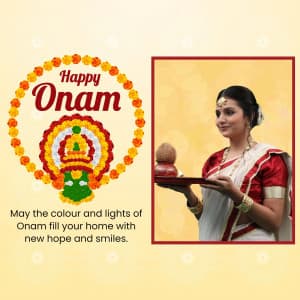 Onam Wishes Template Instagram Post template