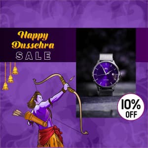 Dussehra Offers advertisement template