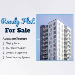 Sale Flat And Home marketing flyer