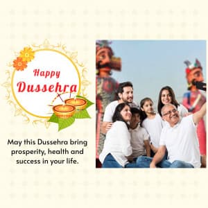 Dussehra Wishes Template Instagram Post template