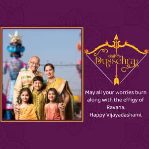 Dussehra Wishes Template flyer