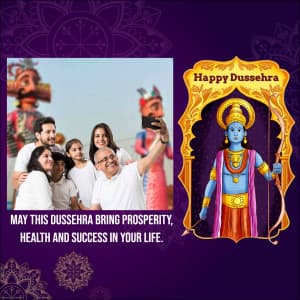 Dussehra Wishes Template poster