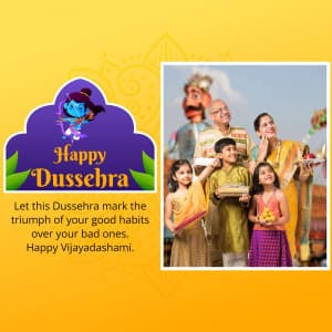 Dussehra Wishes Template Instagram banner