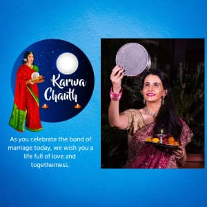Karva Chauth Wishes Templates Social Media poster