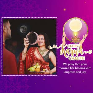 Karva Chauth Wishes Templates marketing flyer