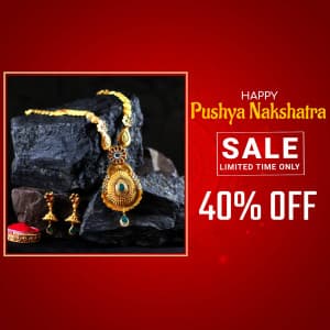 Pushya Nakshatra Offers Templates Instagram flyer